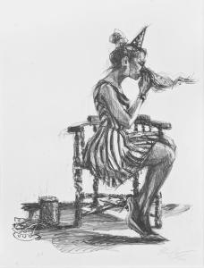 Contemporary Nymphs lithography